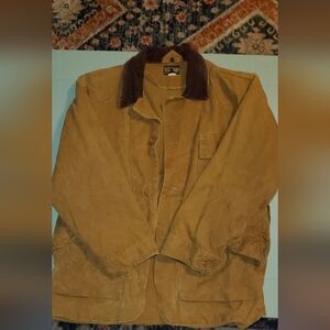 Vintage Bullseye Bill hunting jacket. Water repellent jacket Buttons up front